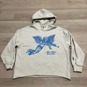 Homme Femme Pullover Hoodie Protect Cherub Angels
Adult Size Lareg